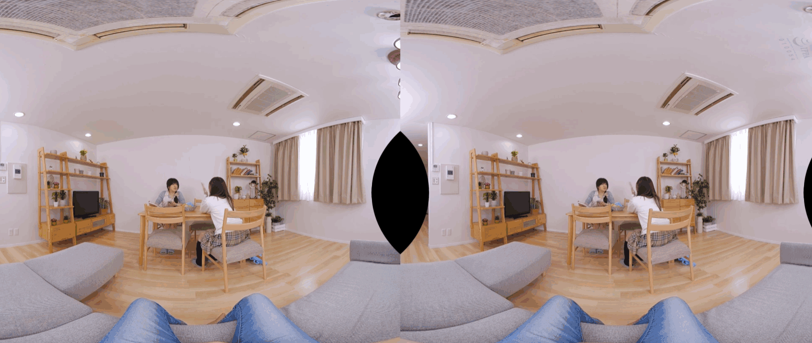 HUNVR-162 [VR] “哦不！如果你用力插入，你会发现......039;继妹偷偷地穿上长裙 - CD1