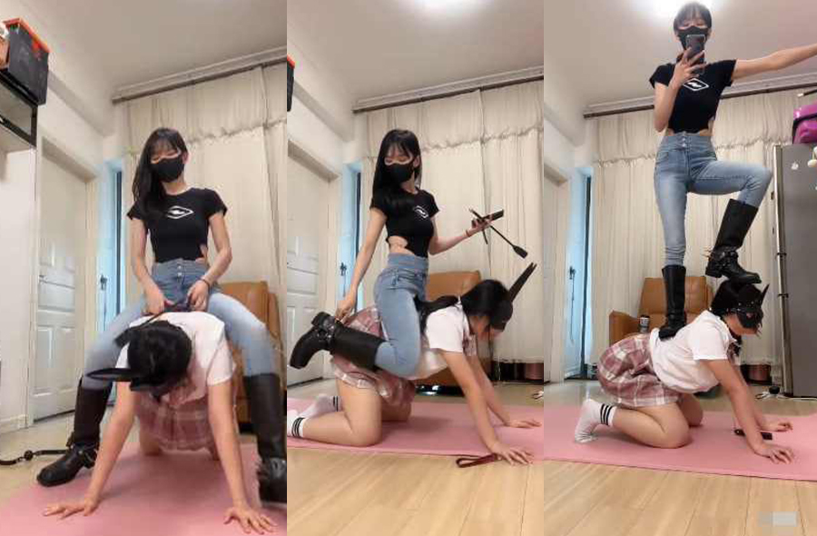 暴力美学 减脂训练 骑乘 胖母狗